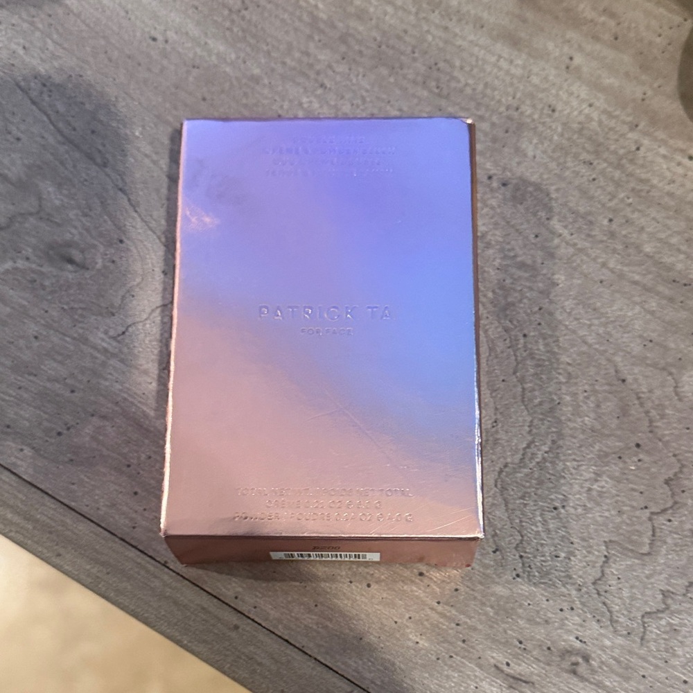 Patrick Ta Highlighter Palette - Iridescent Rose and Lavender Box She’s the mome